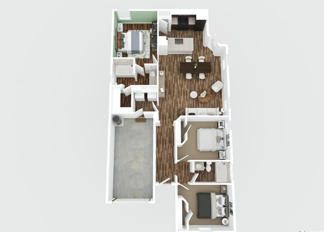 3-bedroom rental at 3232 Onion Creek in San Antonio, TX — photo 2