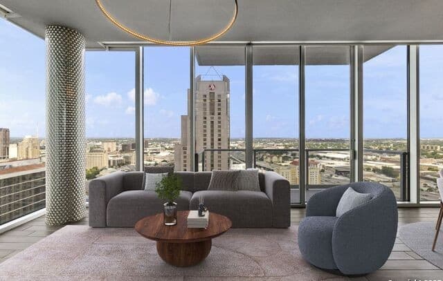 2-bedroom rental at 610 E Market Unit 2508 in San Antonio, TX — photo 4
