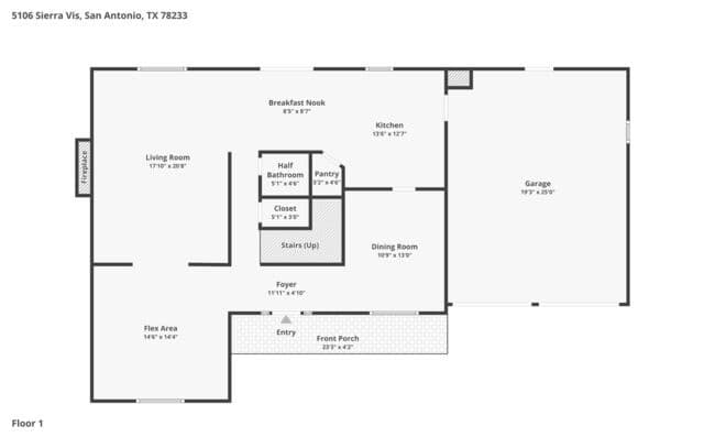 4-bedroom rental at 5106 Sierra Vista in San Antonio, TX — photo 2