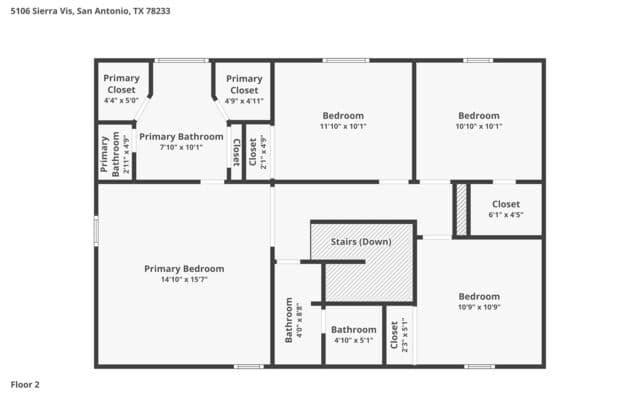 4-bedroom rental at 5106 Sierra Vista in San Antonio, TX — photo 3